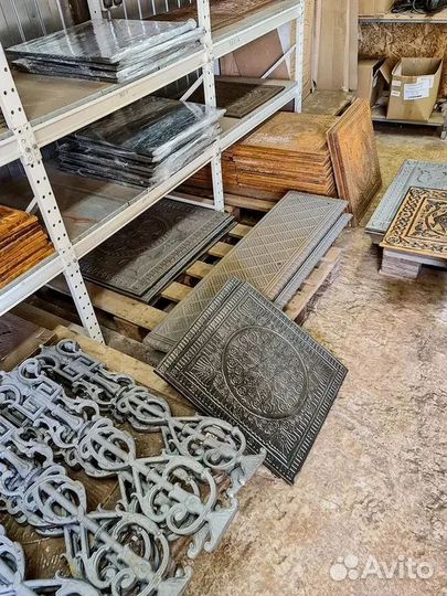 Старинные чугунные плиты 19 века/Антиквариат