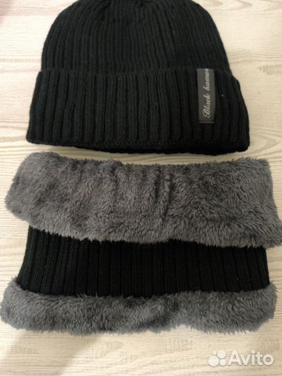 Зимний комплект шапка и снуд