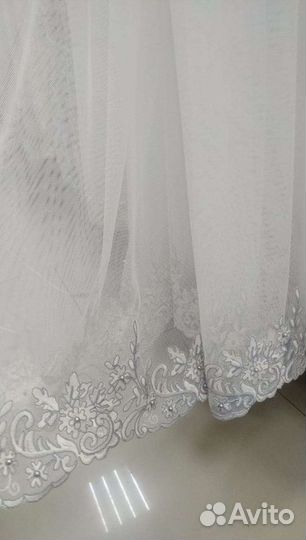 Итальянский тюль сетка,вышивка котон