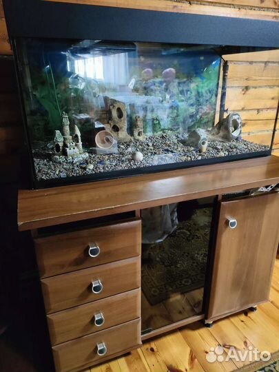 Аквариум с тумбой 160л