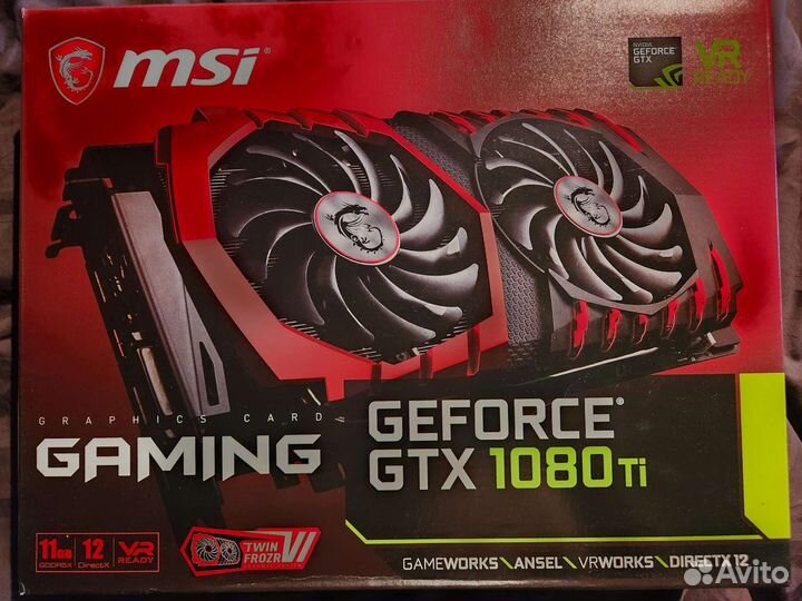 Видеокарта MSI GeForce GTX 1080 Ti gaming 11G