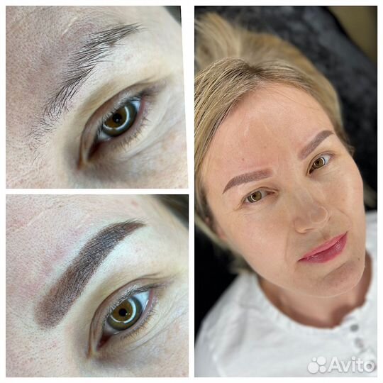 Перманентный макияж бровей, губ и межреснички