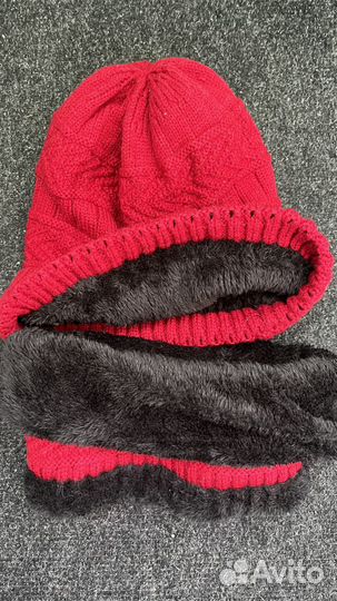 Шапка шарф варежки