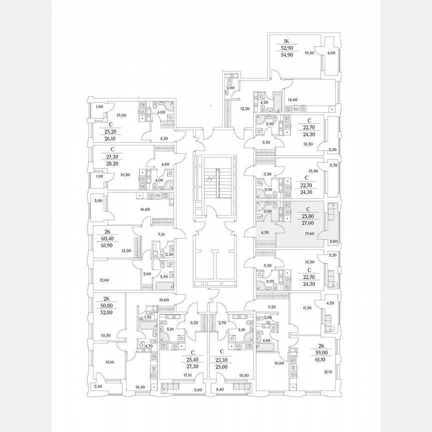 Квартира-студия, 27,6 м², 3/13 эт.