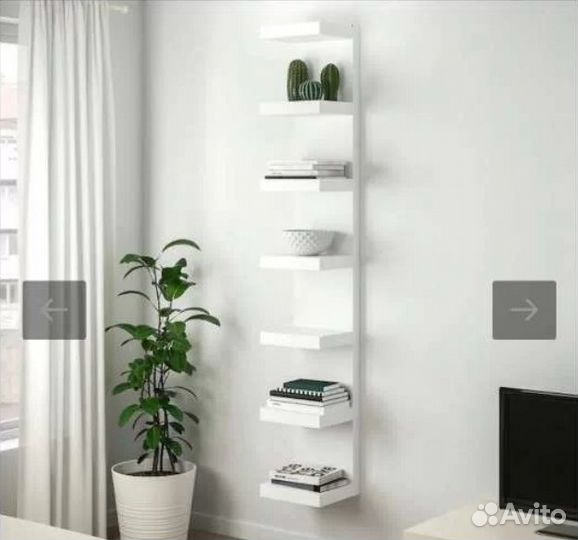 Полка лакк глянцевая белая