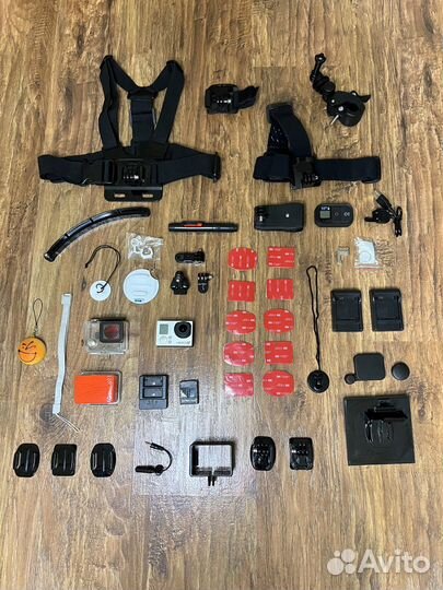 Gopro комплектующие, аксессуары, крепления