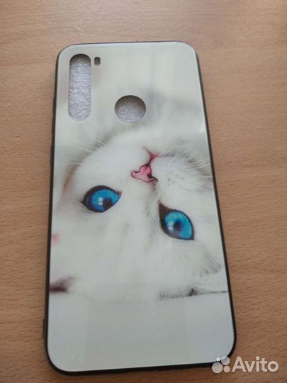 Чехол новый из закаленного стекла на Redmi Note 8T