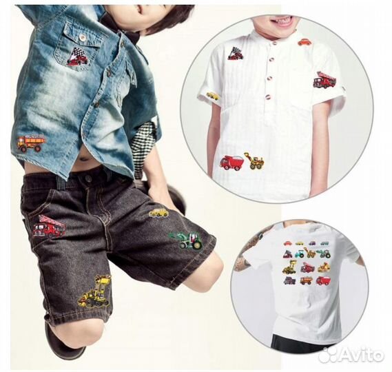 Нашивки на одежду строительные машины грузовики