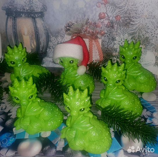 Новогоднее мыло ручной работы Дракон 2024
