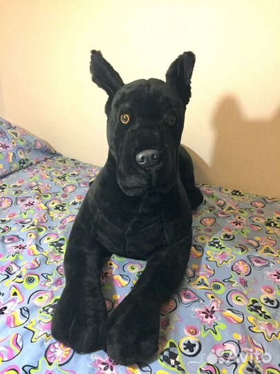 Большая мягкая игрушка собака