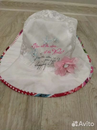 Две панамы для девочки разм 52-54