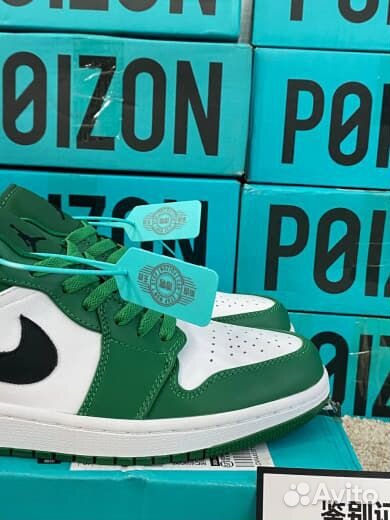 Nike Air Jordan 1 low Pine Green Зеленые Оригинал