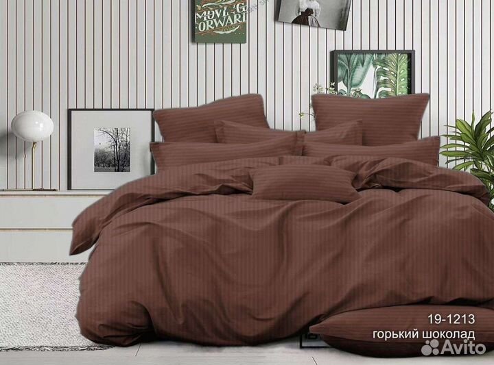 Белье постельное страйп сатин