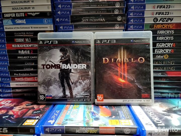 PS3. Diablo III + Tomb Raider. Лот для доставки