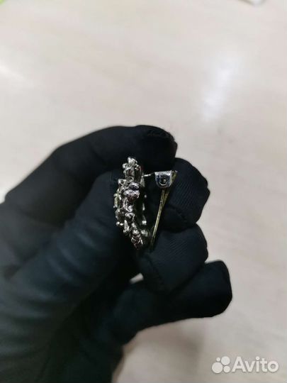 Серьги клипсы Бижутерия СССР Винтаж (Ч)