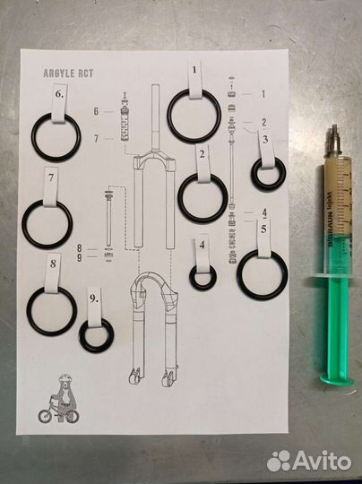 Рем.набор Rock Shox XC 28/Dart 2 и 3