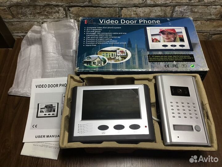 Домофон Цветной и Вызывная панель. Новый