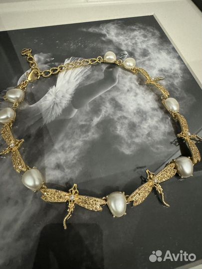 Колье со стрекозами