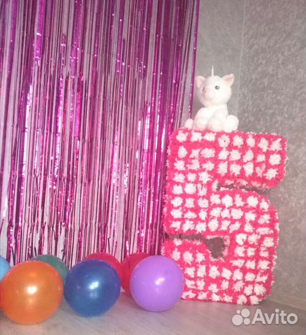 Цифра 5 на день рождения