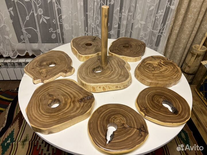 Набор досочек для подачи и сервировки из спилов