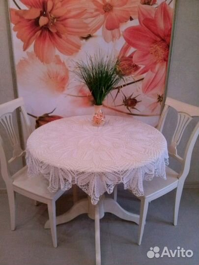 Скатерти, салфетки, воротники ручной работы