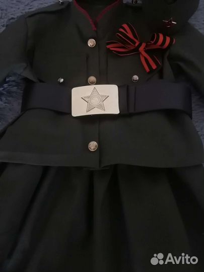 Костюм для девочки и мальчика военный (на 9 мая)