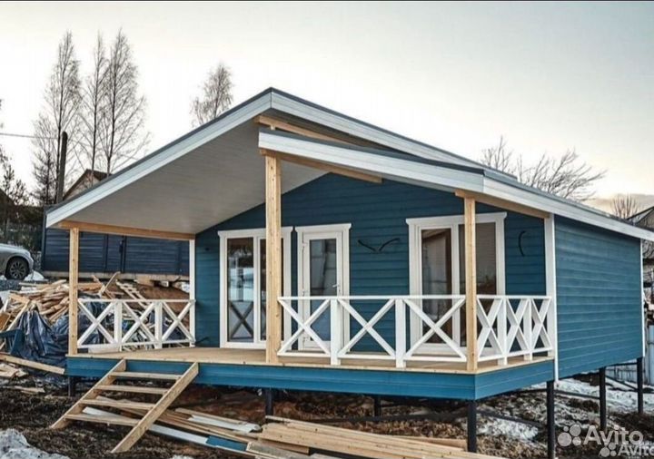 Каркасный дом 9х7 m
