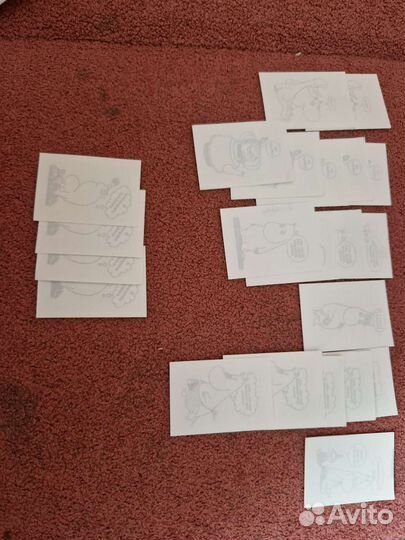 Муми тролли наклейки лента 1и 2