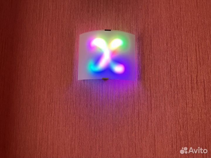 Настенный Wi-Fi светильник/ночник Огненный +Музыка