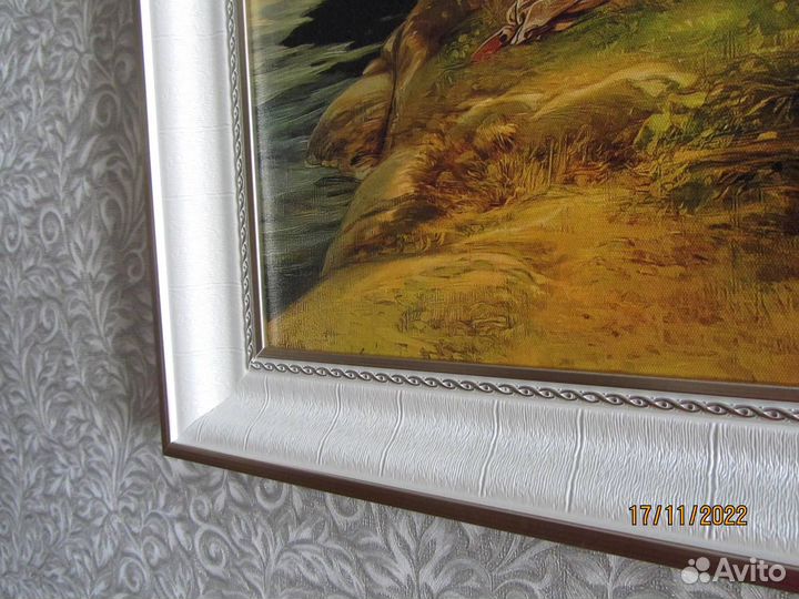 Картина на холсте - Свидание у реки