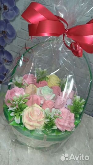 Букет цветов из мыла на 8 марта