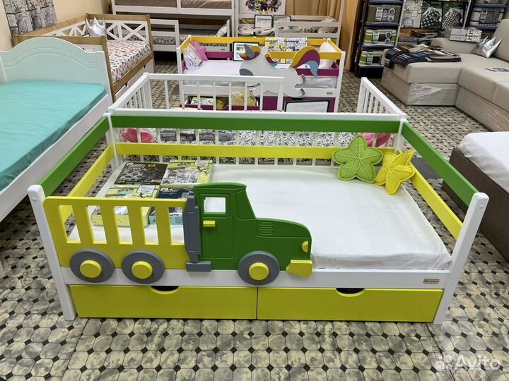 Грузовик, единорог не обычная кровать из дерева