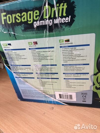 Игровой руль с педалями для пк