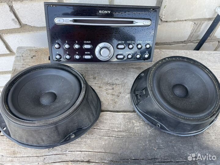 Магнитола sony 2din и две пары динамиков