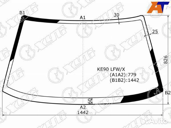 Стекло лобовое toyota corolla