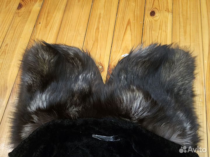 Куртка зимняя натуральная кожа, натуральный мех