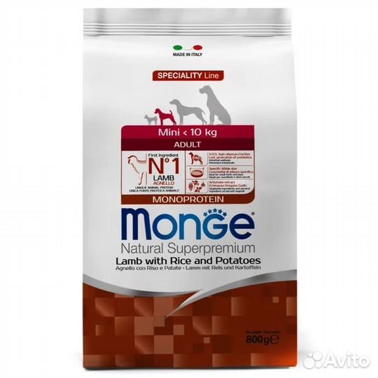 Сухой корм для собак Monoprotein Monge