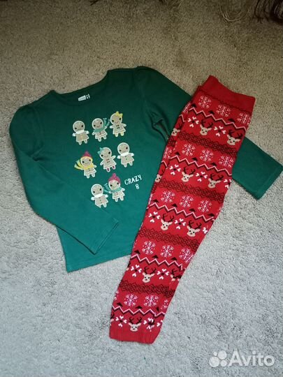 Комплект (тонковка+штанишки) новогодний