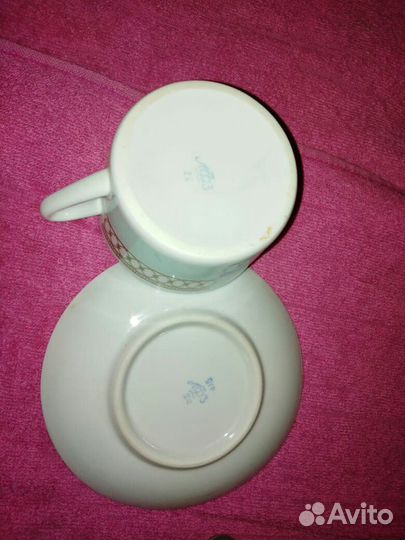 Кофейная пара чайная лфз фарфор СССР раритет ифз