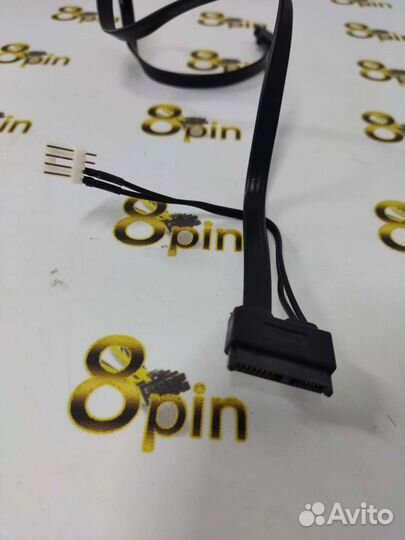 Переходник minisata на SATA с питанием 4 pin