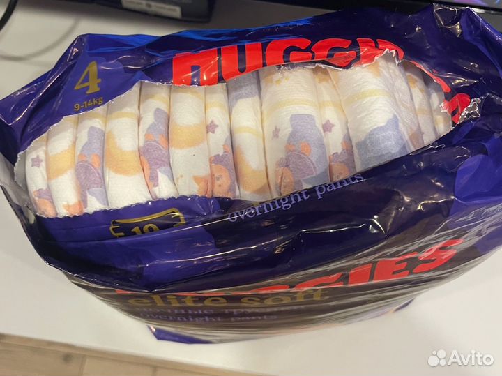 Huggies elite soft 4 трусики ночные