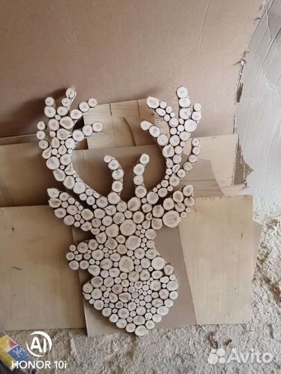 Панно из можжевельника