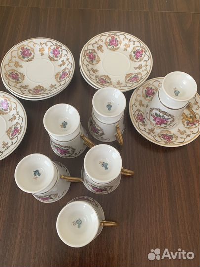 Meissen фарфор (кофейный набор 6 персон)