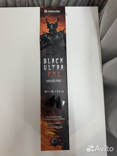 Коврик для мыши Defender Black Ultra Xxl