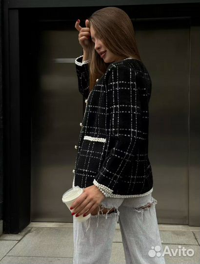 Твидовый жакет