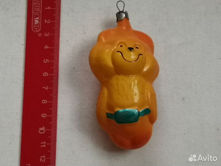 Елочные игрушки СССР Олимпийский мишка