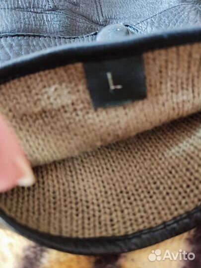 Перчатки кожаные