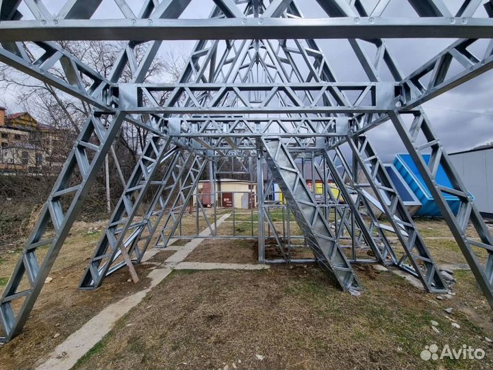 Лстк каркас дома в стиле А-фрейм