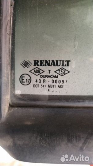 Форточка двери задняя левая Renault Symbol