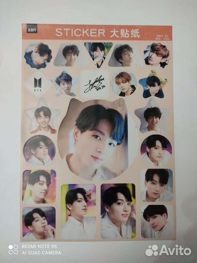 Bts наклейки